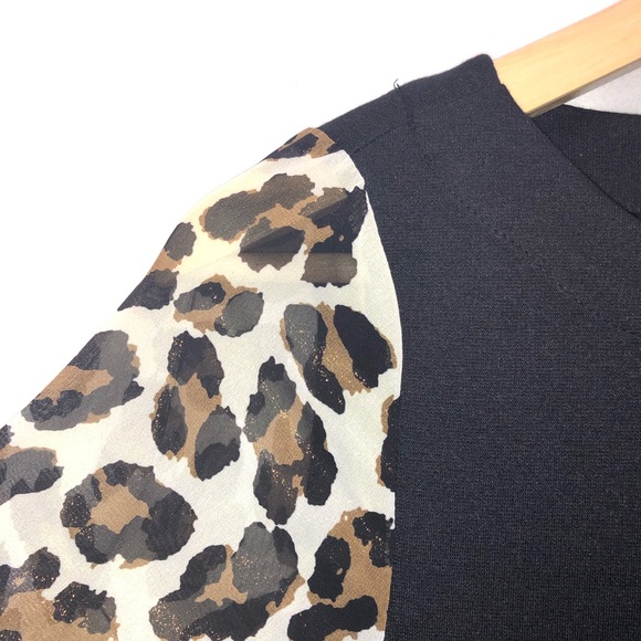 Tracy Negoshian NWT Nadine Black Cheetah Dress - Picture 4 of 9